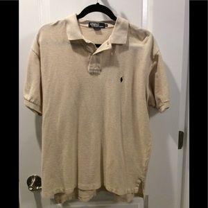 Men’s Beige Ralph Lauren Polo Shirt